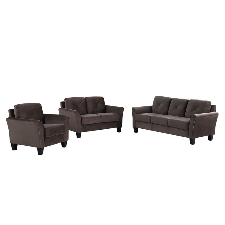 Aine Home 3 Piece Living Room Set Wayfair